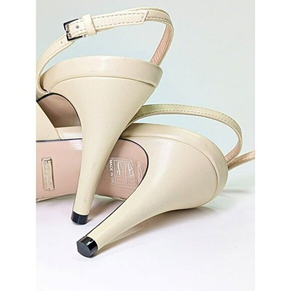 Gucci Crawford Women's Leather Slingback Sandal Women's Size 36 (MSRP $690) - Picture 9 of 11